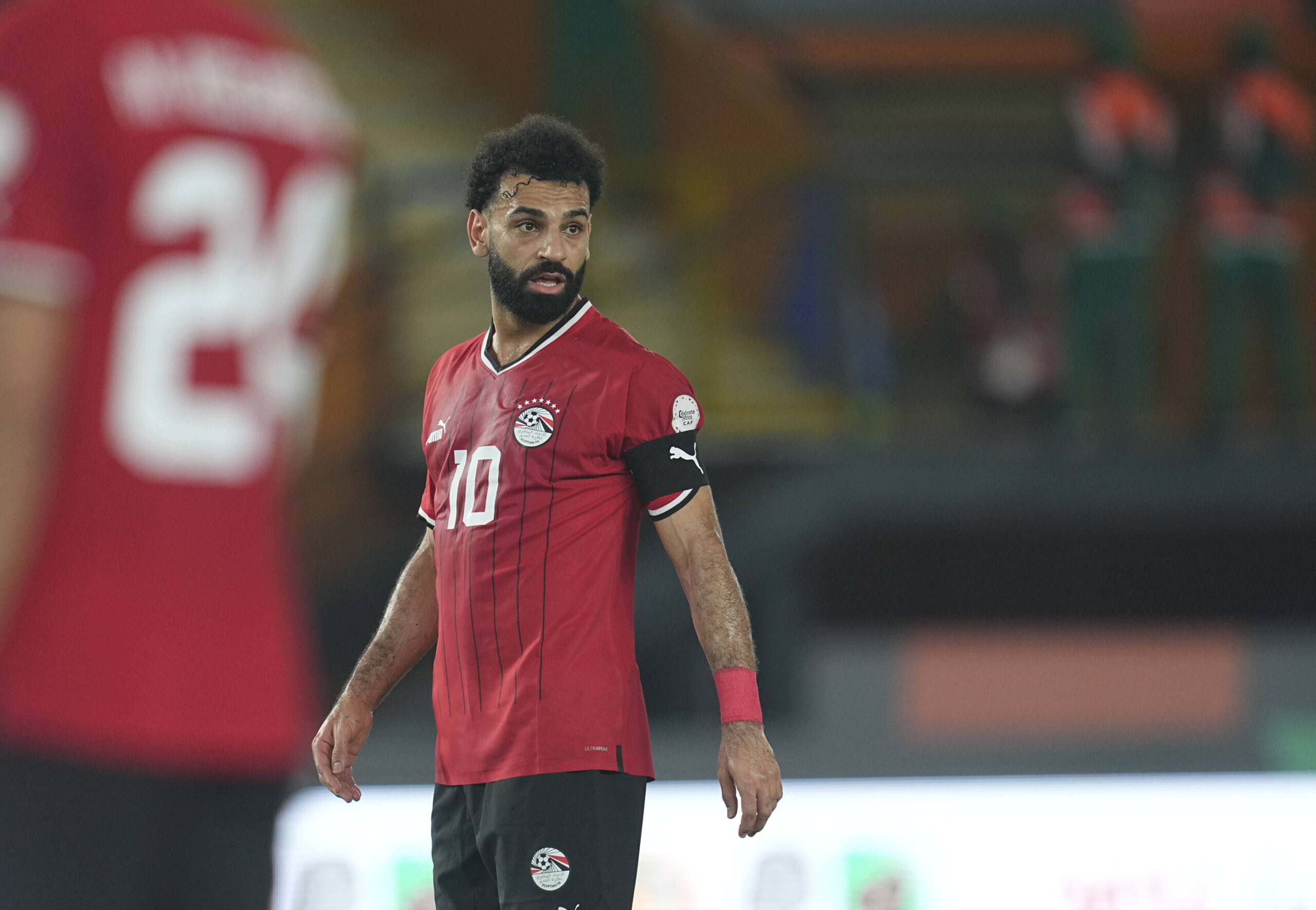 January 18 2024: Mohamed Salah Salah Mahrous Ghaly (Egypt) looks on during a African Cup of Nations Group B game, Egypt