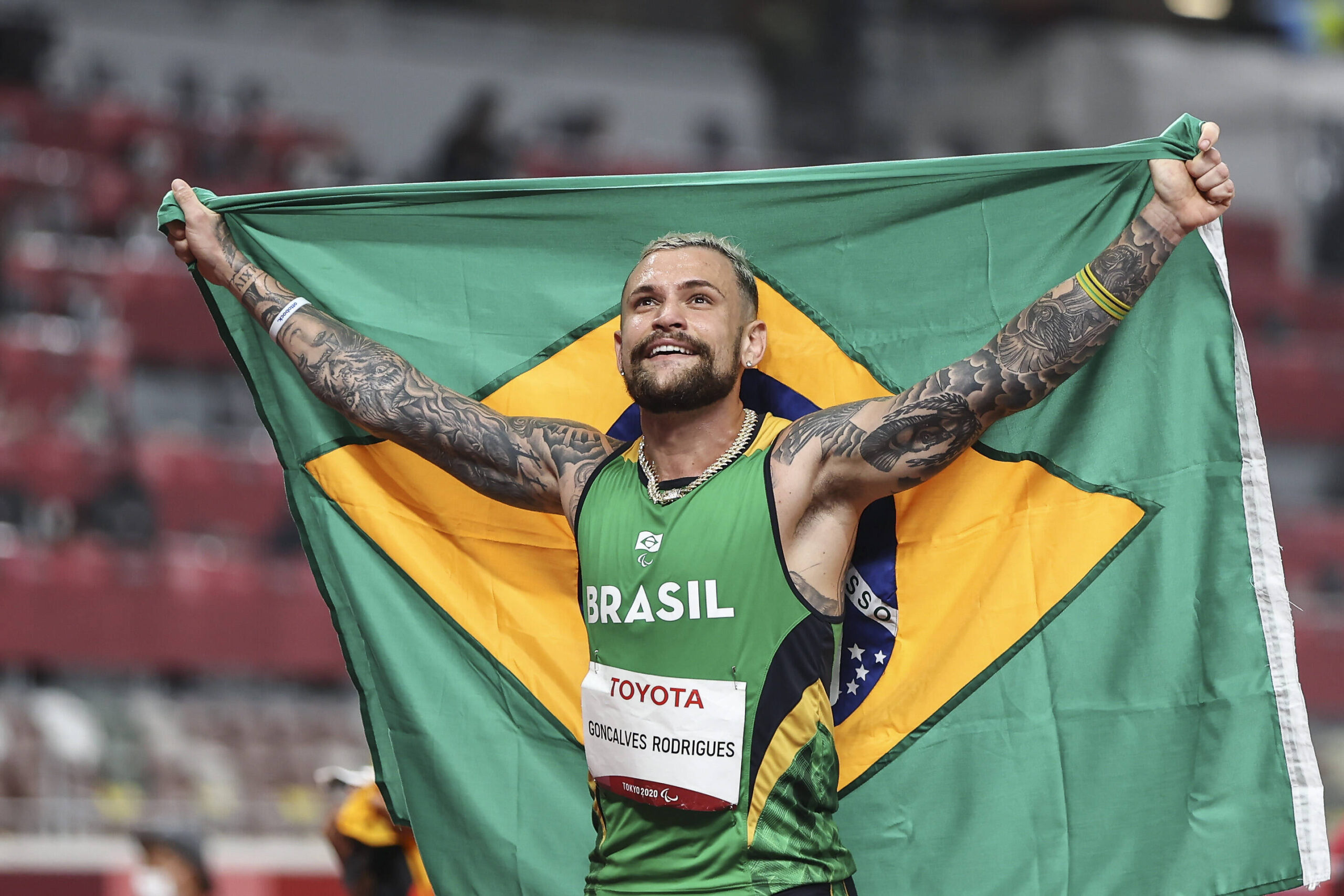 Tokyo 2020 Paralympic Games (Leichtathletik), 30.08.21 TOKYO, JAPAN 30.August. - GONCALVES RODRIGUES Vinicius (BRA) an T