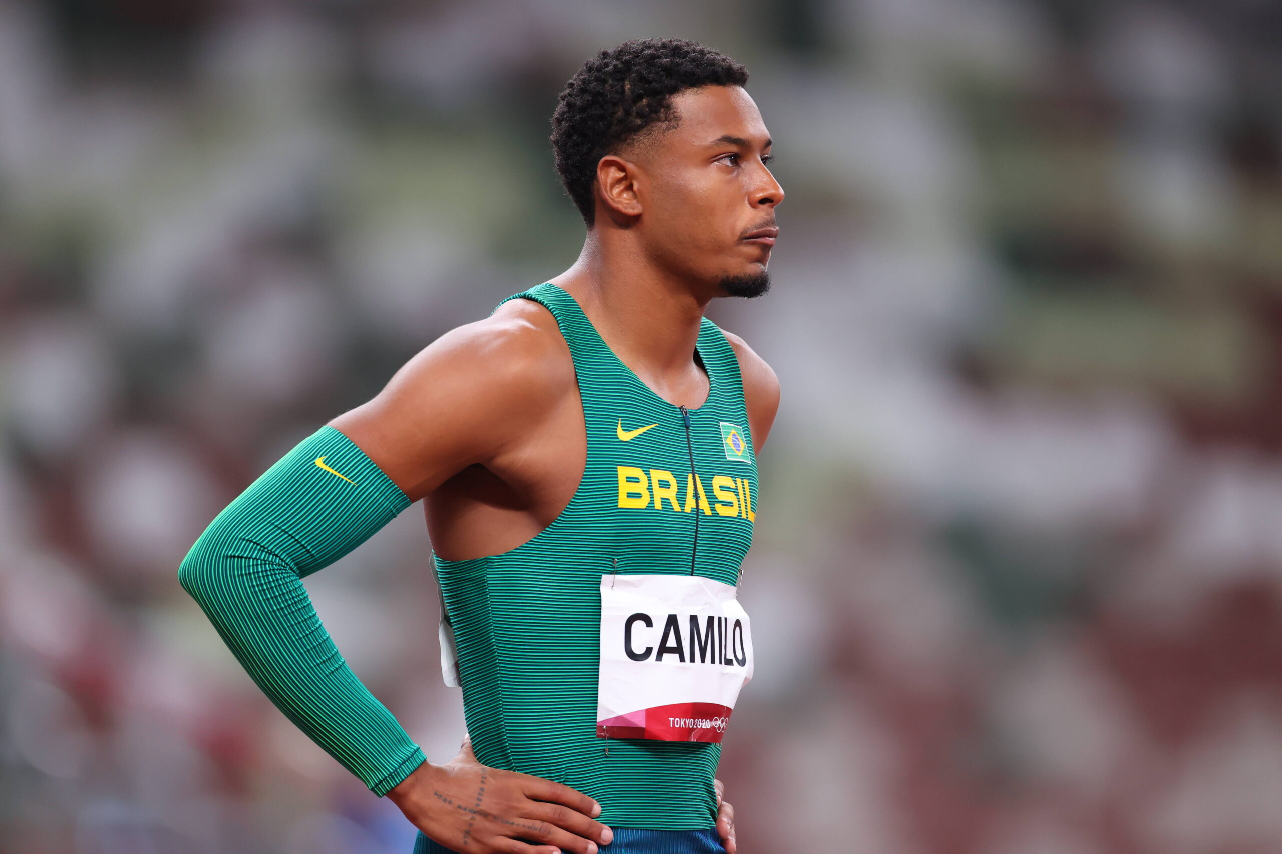 CAMILO Paulo Andre (BRA), AUGUST 1, 2021 - Athletics : Men s 100m Seminfinal 3 during the Tokyo 2020 Olympic Games, Olym