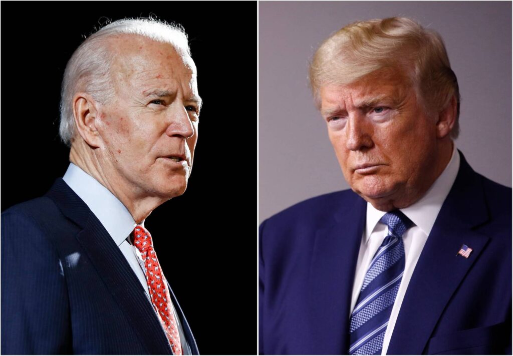 Biden e Trump