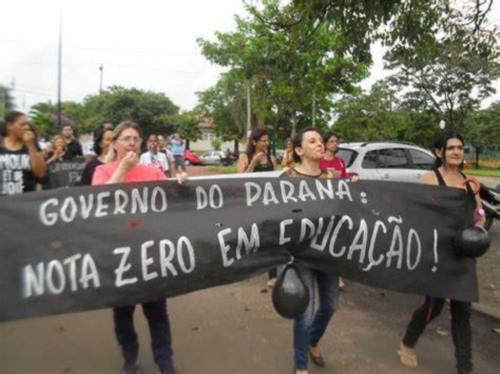 greve dos professores