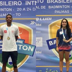 Arthur Pomoceno e Jeisiane Alves brilham e conquistam ouro na etapa de Palmas do Nacional de Badminton